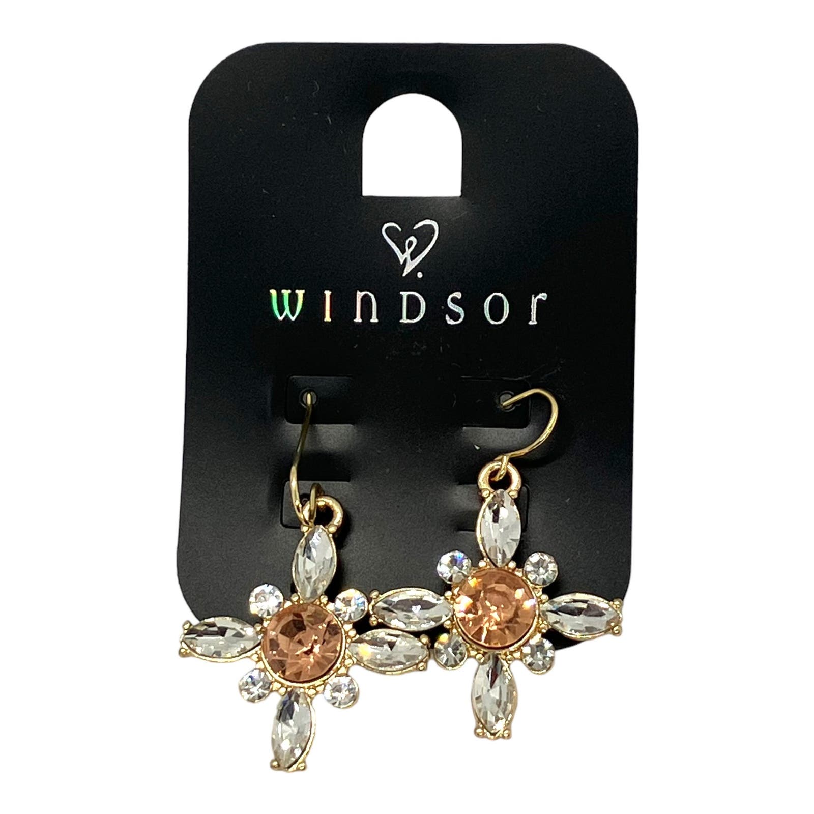 Windsor Winter Snowflake Rhinestone Crystal Drop Dangle Earrings Holiday E3abe 22$